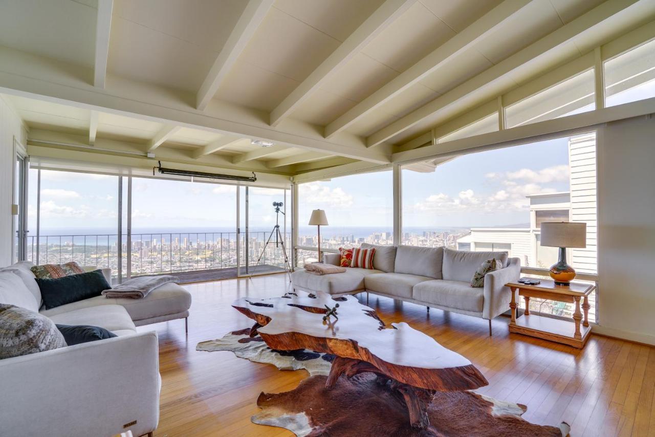 Breezy Honolulu Home Rental Ocean And Skyline Views Extérieur photo